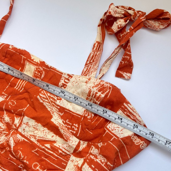 Urban Outfitters orange and Cream Mini Dress 🍊 - Picture 3 of 8